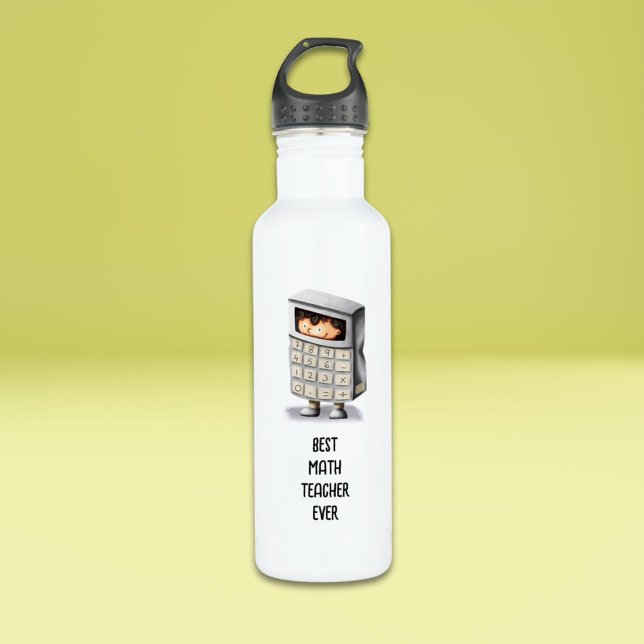 Cute Math Teacher 710 Ml Water Bottle (Creator Uploaded)