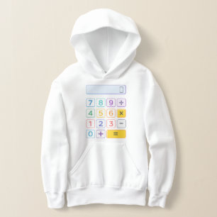 Cute Maths Calculator Hoodie for Kids School