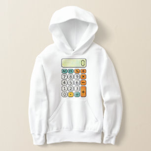 Cute Maths Calculator Hoodie for Kids School