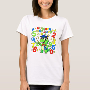 Cute Maths Numbers Frog Number Day T Shirt KidsUK!