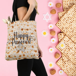 Cute Matzah Jewish Holiday Happy Passover Tote Bag