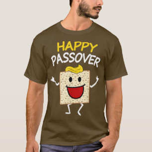 Cute Matzah Saying Happy Passover Jewish T  T-Shirt