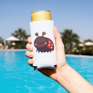 Cute May Beetle – Kawaii Forest Charm Seltzer Can Cooler