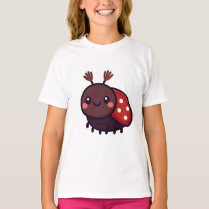 Cute May Beetle – Kawaii Forest Charm T-Shirt