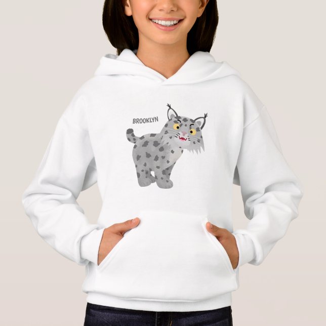 Cute mean bobcat lynx cartoon (Front)
