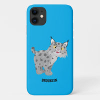 Cute mean bobcat lynx cartoon