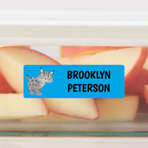 Cute mean bobcat lynx personalised cartoon