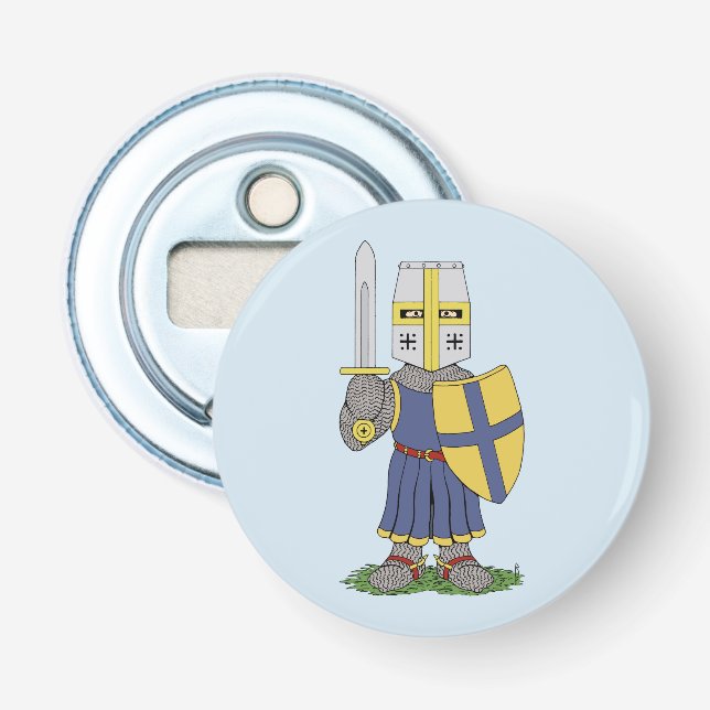 Cute Mediaeval Knight Bottle Opener (Front)
