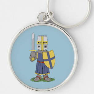 Cute Mediaeval Knight Key Ring
