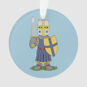 Cute Mediaeval Knight Ornament
