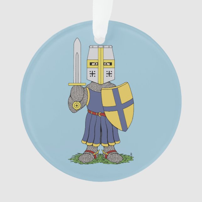 Cute Mediaeval Knight Ornament (Front)