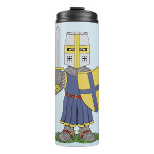 Cute Mediaeval Knight Thermal Tumbler
