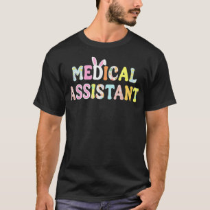 Cute Medical Assistant Stethoscope Scrub Bunny Egg T-Shirt
