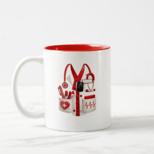 Cute Medical Doctor Nurse Uniform Custom Two-Tone Coffee Mug