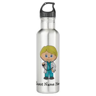Cute Medical Professional, Blonde Male 710 Ml Water Bottle