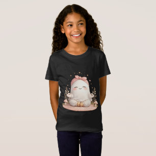 Cute Meditation Girl Kids T-Shirt – Adorable Yoga