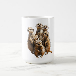 Cute Meerkat Family Wildlife Women's T-Shirt Coffee Mug