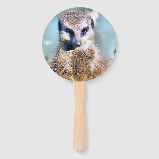 CUTE MEERKAT HAND FAN (Front)