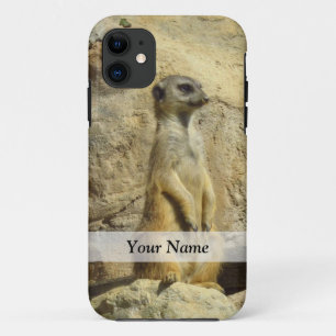 Cute meerkat photograph iPhone 11 case