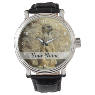 Cute meerkat photograph watch