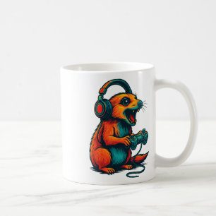 Cute Meerkat Video Game Controller Funny Gamer Coffee Mug