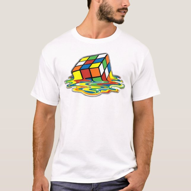 Cute Melting Cube T-Shirt (Front)