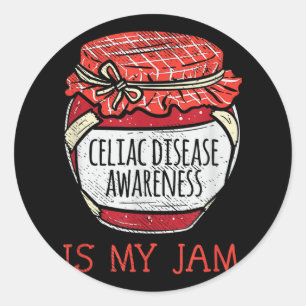 Cute Meme Celiac Disease Support Awareness Classic Round Sticker