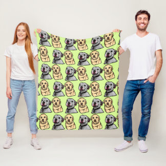Cute Meme Dogs Fleece Blanket
