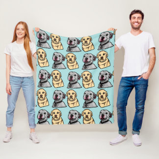 Cute Meme Dogs Fleece Blanket