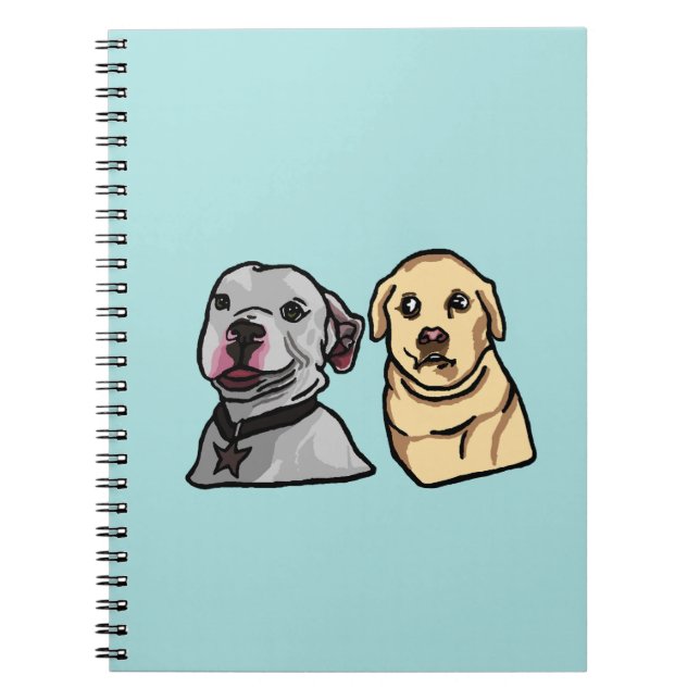 Cute Meme Dogs Notebook (Front)