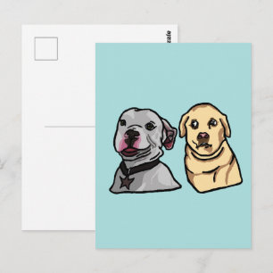 Cute Meme Dogs Postcard