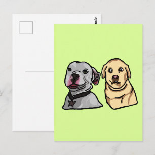 Cute Meme Dogs Postcard