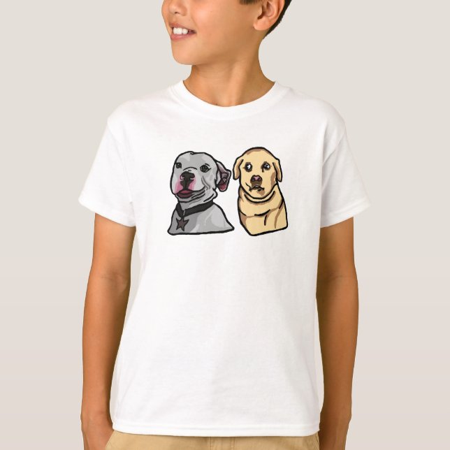 Cute Meme Dogs T-Shirt (Front)