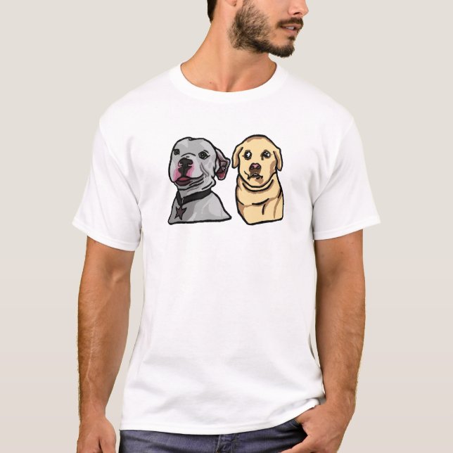 Cute Meme Dogs T-Shirt (Front)