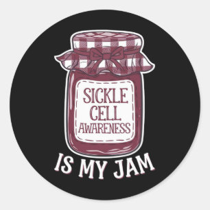 Cute Meme National Sickle Cell Support Awareness M Classic Round Sticker