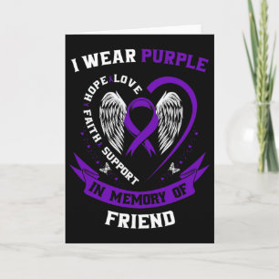 Cute Memorial Gifts Loss Of Friend Epilepsy Awaren Card