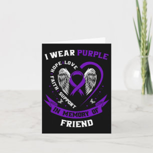 Cute Memorial Gifts Loss Of Friend Epilepsy Awaren Card
