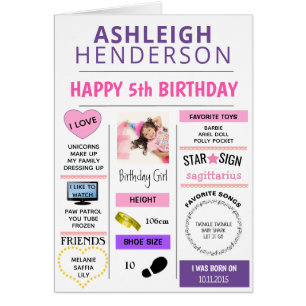 Cute Memory Keepsake Photo Birthday