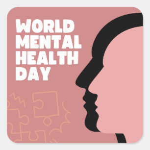 Cute Mental Health Sticker one day at a time