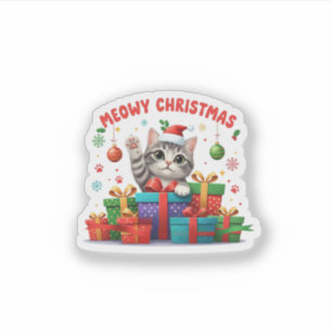 Cute Meow Christmas Kitty