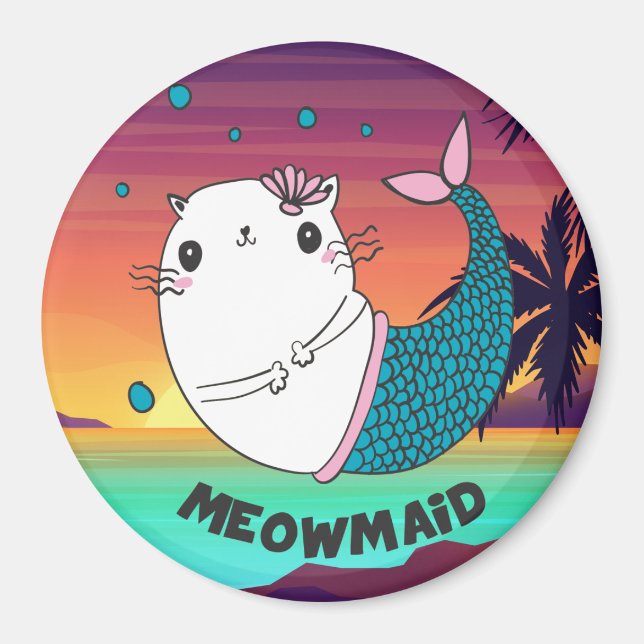 Cute Meowmaid Magnet (Front)
