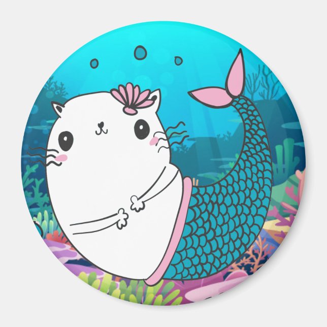 Cute Meowmaid Magnet (Front)
