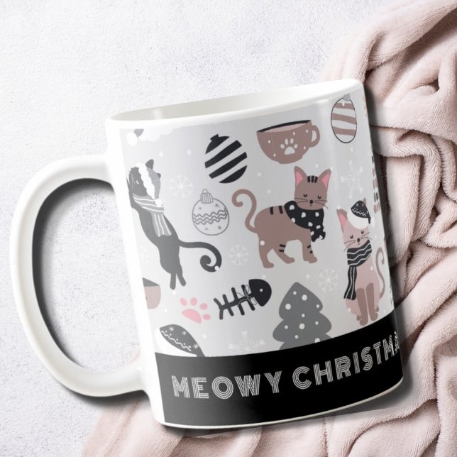Cute Meowy Christmas Cat Mug (Creator Uploaded)