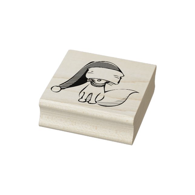 Cute Meowy Christmas Kitties Rubber Stamp (Stamp)