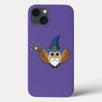 Cute Merlin the Wizard Owl Cartoon