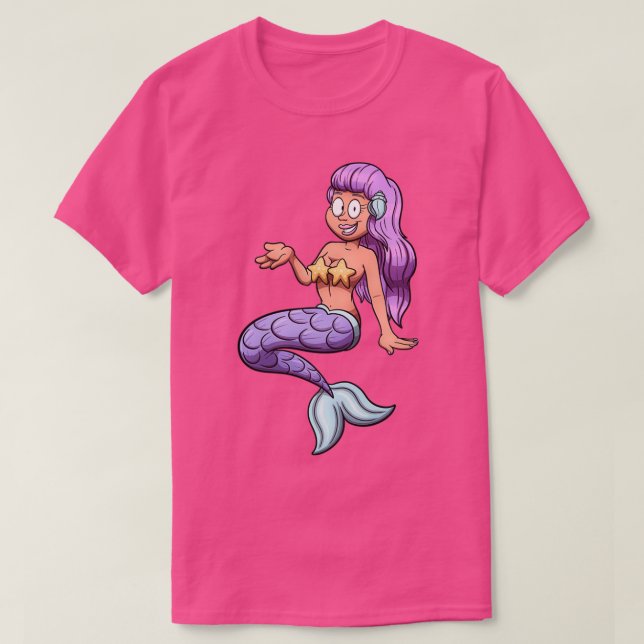 Cute Mermaid 11 T-Shirt (Design Front)