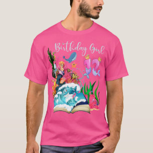 Cute Mermaid 12th Birthday Girl T-Shirt