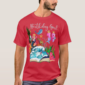 Cute Mermaid 18th Birthday Girl T-Shirt