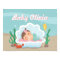 Cute Mermaid Baby Girl Nursery Decor Poster