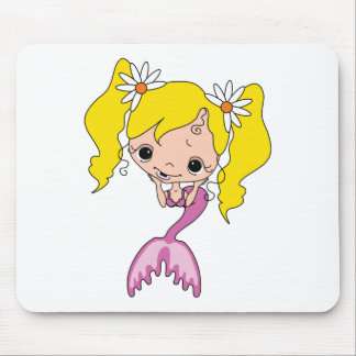 Cute Mermaid Cartoon Graphic Mouse Mat